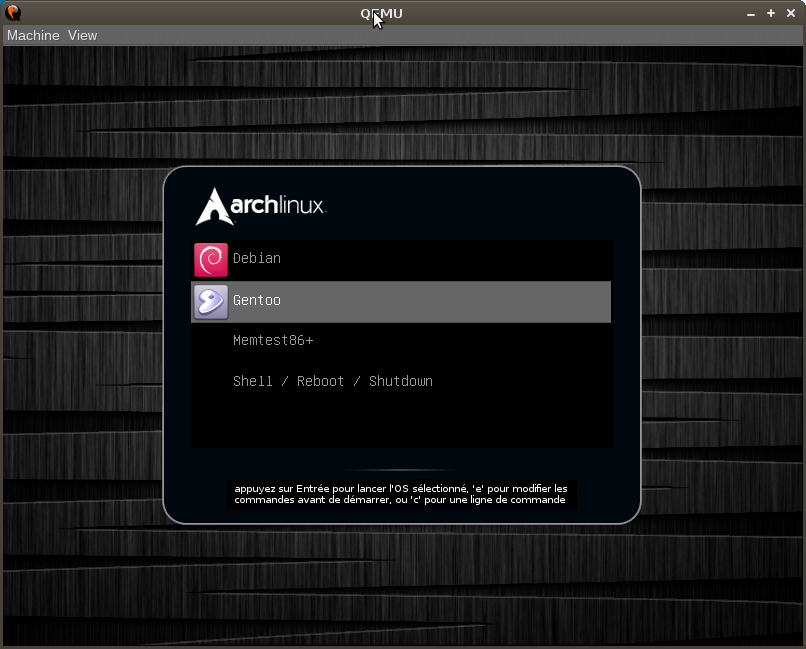 arch linux grub theme